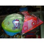 Kit Capacete + Joelheira Infantil Hello Kitty (Cod.2459)